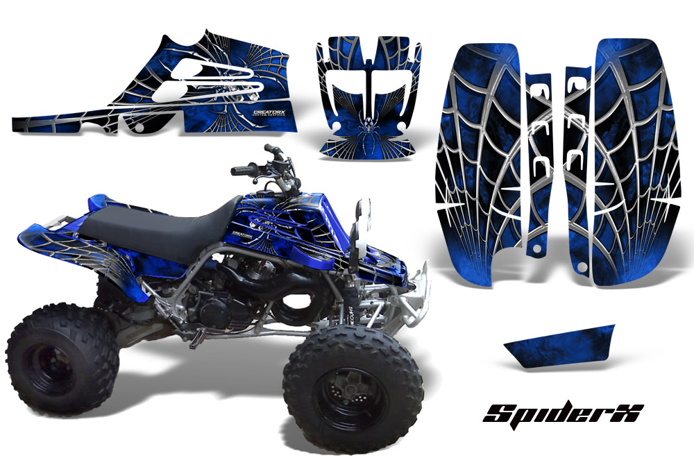 Yamaha Banshee Full Bore Graphic Kit SpiderX Blue Blue